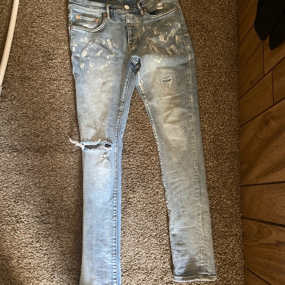 Purple jeans
